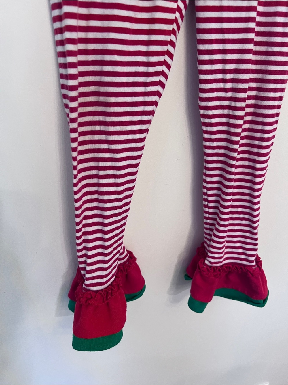 Rare Editions Girls Christmas Santa Applique Tunic & Ruffled Legging Set size 5 - Picture 7 of 12